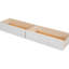 Lit double au-dessus de lits superposés avec tiroirs, fabrication en bois de pin blanc massif pour la chaleur de la chambre à coucher, convertible en lits séparés,-1799952244-1799952251