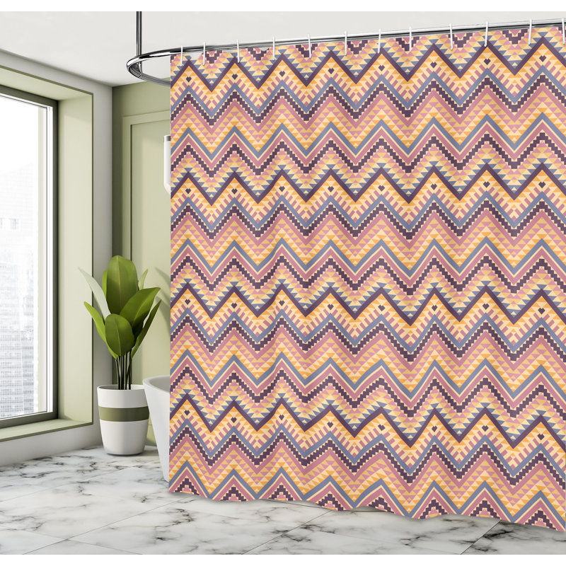 Dakota Fields Aztec Shower Curtain Native, 70''H x 69''W