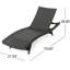 Méridiennes grises - Une conception élégante et ergonomique, un dossier réglable, des pieds pliables pour un rangement facile et confortable
