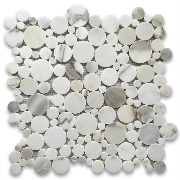 Calacatta 12" x 12" Marble Mosaic Tile