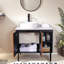 Ensemble de meuble-lavabo simple 32 po noir