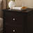 Garrett Cappuccino 2-Drawer Rectangular Nightstand