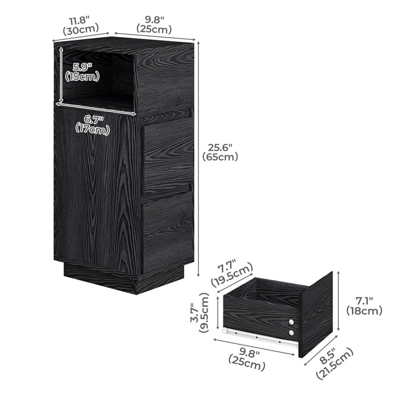 End Table, Black