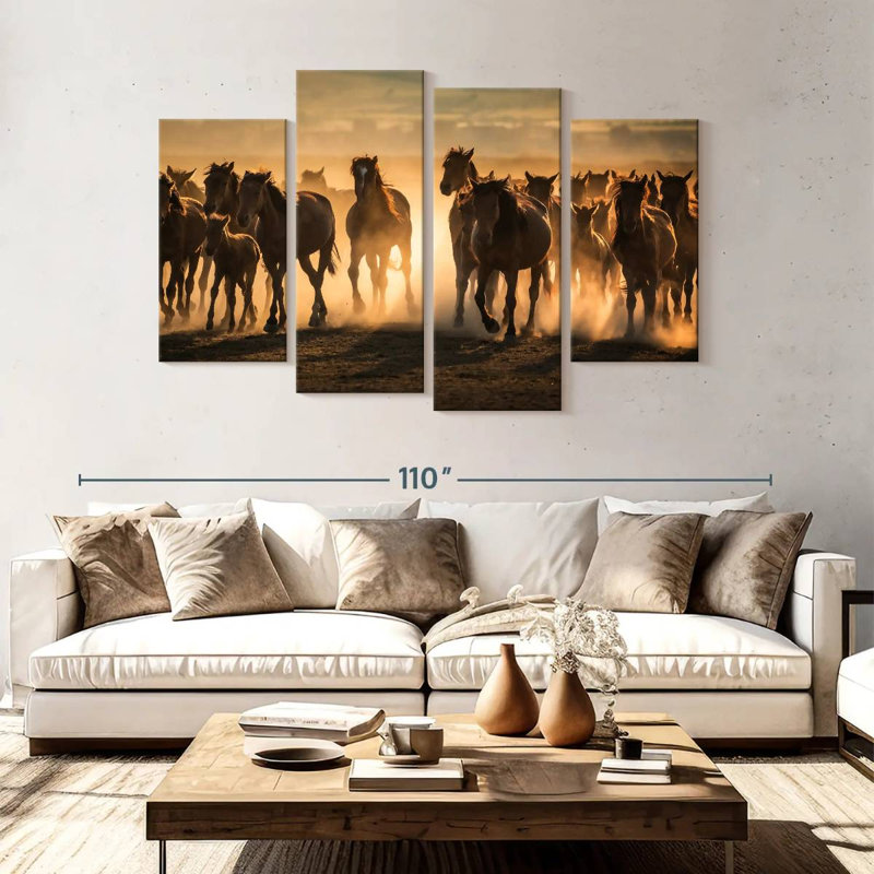 Chevaux de Sirapp en Cappadoce, H 54 po x l 84 po