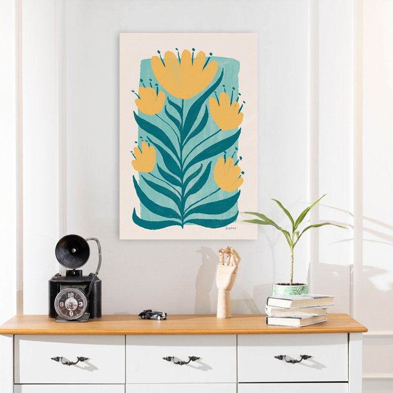 Bohemian And Scandinavian Scandi Flowers II, 24" H x 16" W