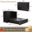 Lit escamotable avec station de charge intégrée, lit armoire pleine grandeur avec tiroirs de rangement, noir-406215858