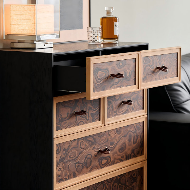Commode 6 tiroirs 35,43 po Mid-Century