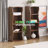 8-Tier Adjustable Shelf Bookcase With Wavy Border Design-373953536