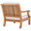 Teak Deep Seating Patio Chair with Cushions