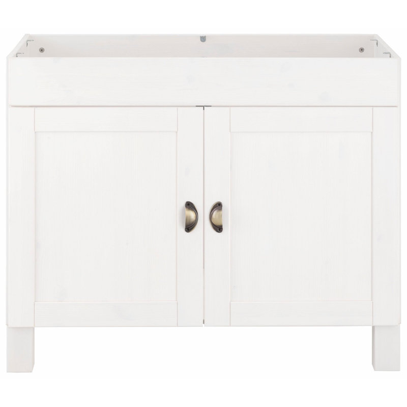 Scoville 100cm Single Bathroom Vanity Base Only, White