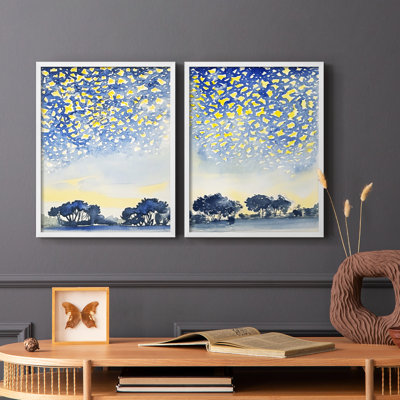 ABSTRACT Series DCCVVII - Reproduction encadrée de qualité supérieure - prête à être accrochée - aucun clou requis - aucun clou requis