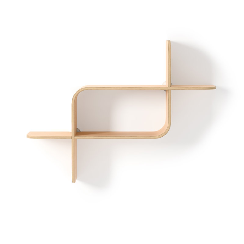 Montage Floating Wall Shelf Display Case, Natural