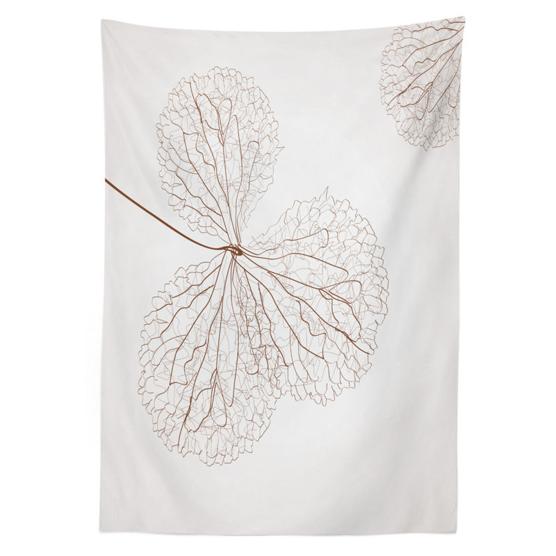 Flower Tablecloth, 84" L x 60" W