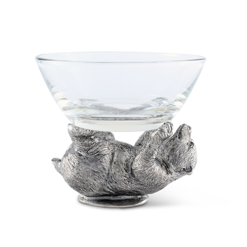 Woodland Creatures Glass Dessert Bowl