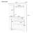 54.7" Hall Tree with Integrated Shoe Cabinet and Mirrored Cabinet Door, Coat Hanger, Entryway Bench, 4-in-1 Design, 2 Flip Drawers, 4 Hooks and 2 Cabinets for Entrance,Living Room