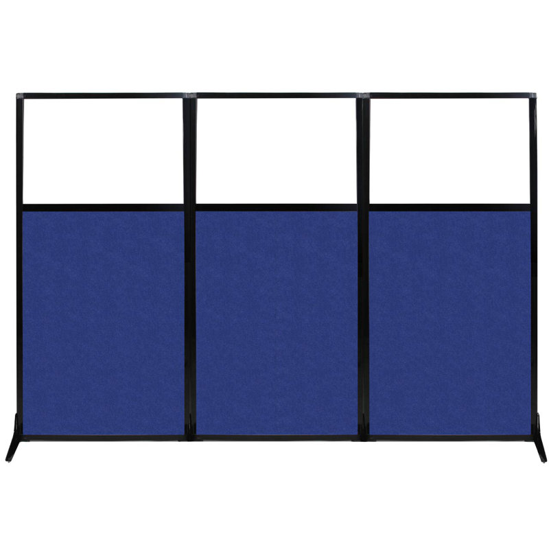 Paravent autoportant, H 70 po x l 99 po, Bleu