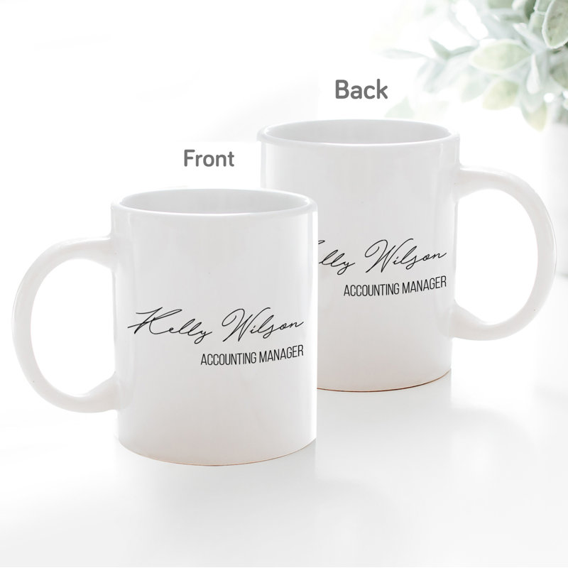 Porcelain Coffee Mug, Yes