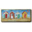 Bright Beach Huts - Toile encadrée-1820834584