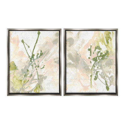 "Subtle Pastel Splatter" par June Erica Vess, 2 pièces sur toile