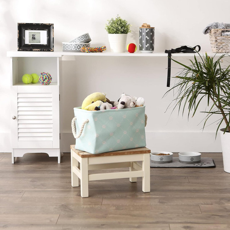 Pet Storage Collection Paw And Bone Print, Small Rectangle