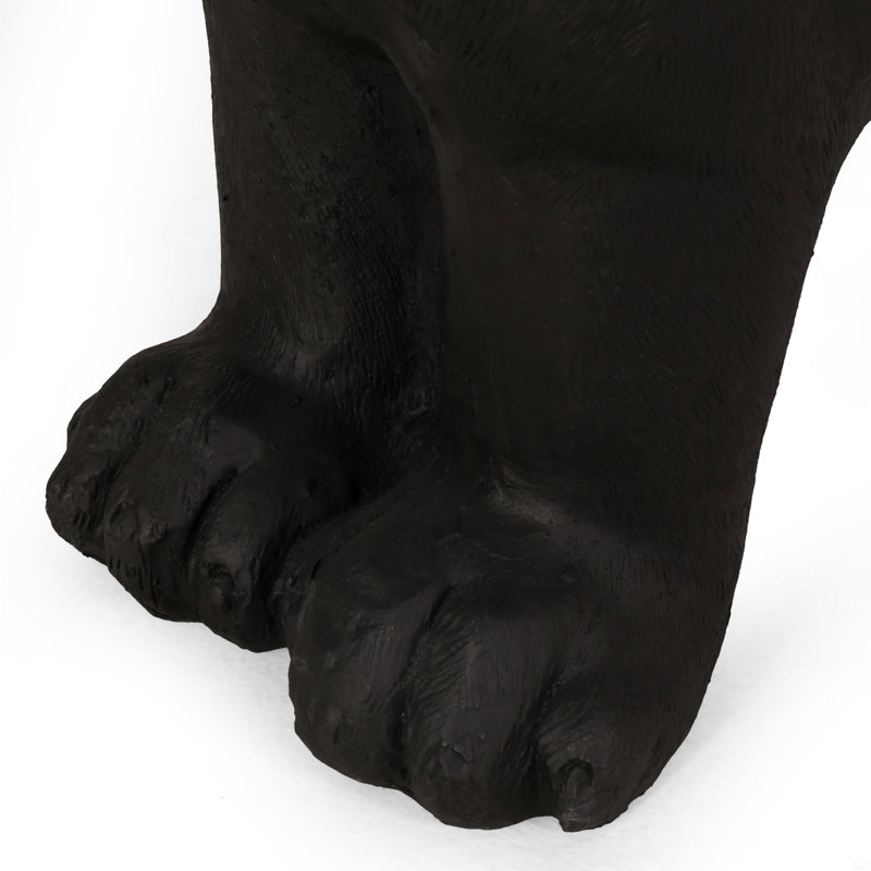 Banc d'extérieur MGO DOG Bench, aucun assemblage requis, Noir