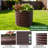 30" Extra Tall Galvanized Raised Garden Beds Outdoor, 3X2.5Ft Round Metal Planter Boxes For Planting Vegetables, Flowers, Fruits, Eco-Safe & Easy Setup, Cafébronze-943973412