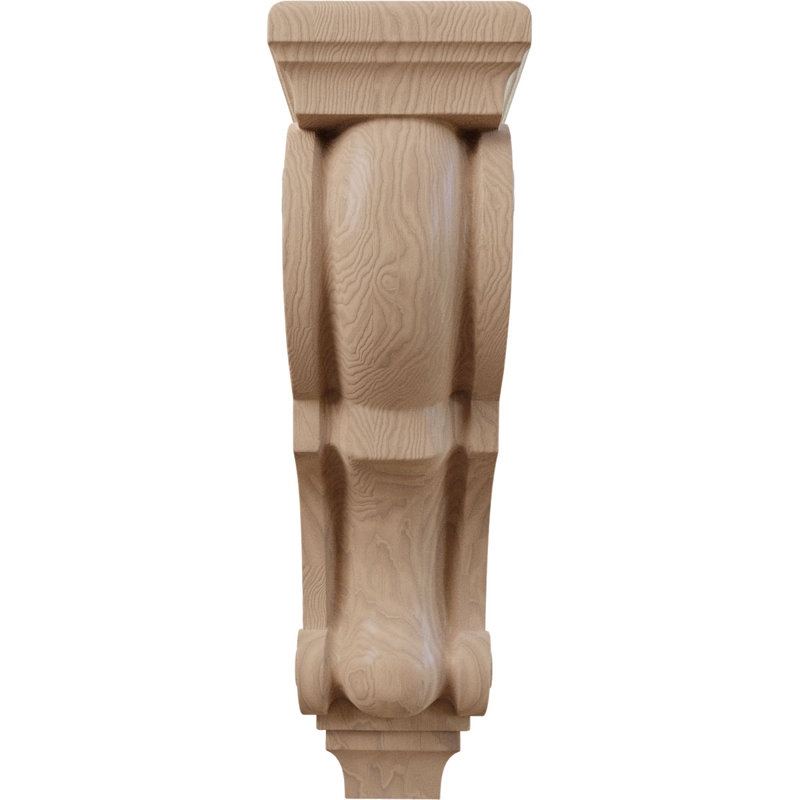 Petit corbeau en bois traditionnel géant, Acajou