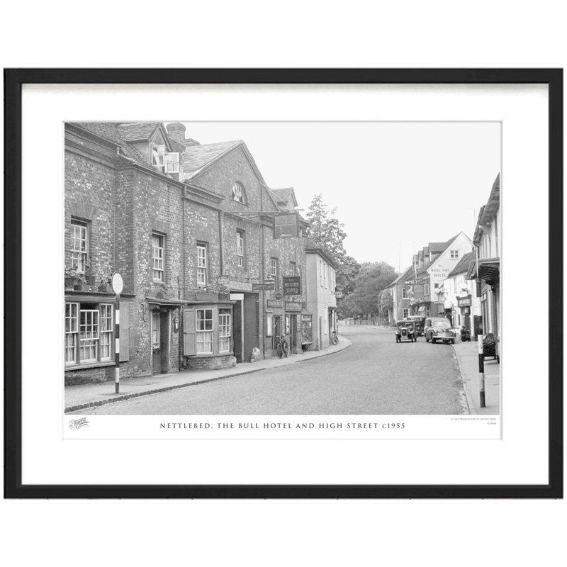 Nettlebed, The Bull Hotel And High Street C1955 by Francis Frith - Single Picture Frame Print, 40cm H x 50cm W x 2.3cm D