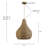 AlmedaCheatham Natural Seagrass Teardrop Rustic Pendant Light