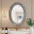 Tallarook Rainbow Glass Mosaic Wall Mirror, Decorative Wall Mirror, Multi Color Spectrum Wall Mountable, Framed Mirror-913138900