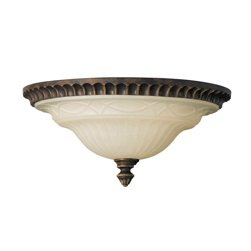 Pritzker Glass Flush Mount