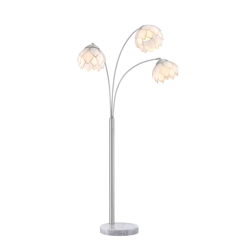 LED Tree Floor Lamp, Brushed Nickel, Brushed Nickel
