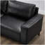 Canapé modulaire de luxe moderne avec revêtement en polyuréthane respirant de qualité supérieure et canapé en cuir de L avec méridienne convertible, noir-491869404