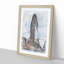 Flatiron Building in New York in Abstract - Picture Frame Graphic Art Print-55730205-55730210
