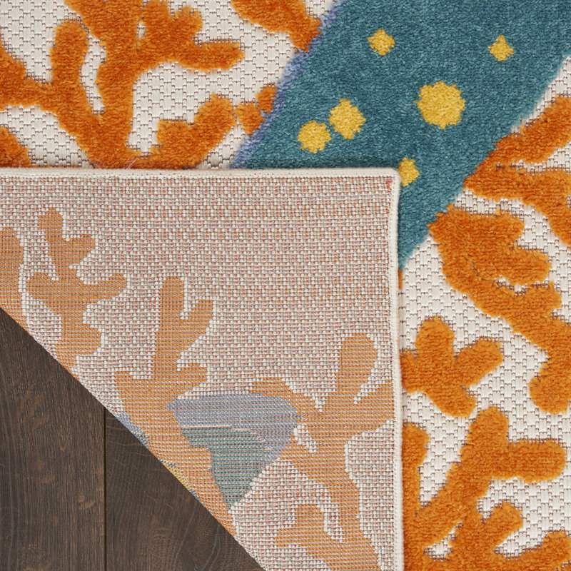 Tapis transitionnel multicolore Newton, Rectangle 9 pi 6 po x 13 pi