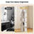 2 PCS 4-Tier Rotating Bookshelf 360° Display Rack Dividers & Anti-falling Baffles White-1105594724-1105594730