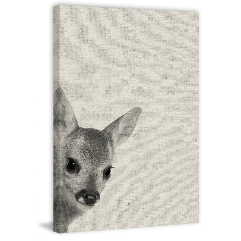 Fawn Surprise - Drawing on Canvas, 152cm H x 102cm W