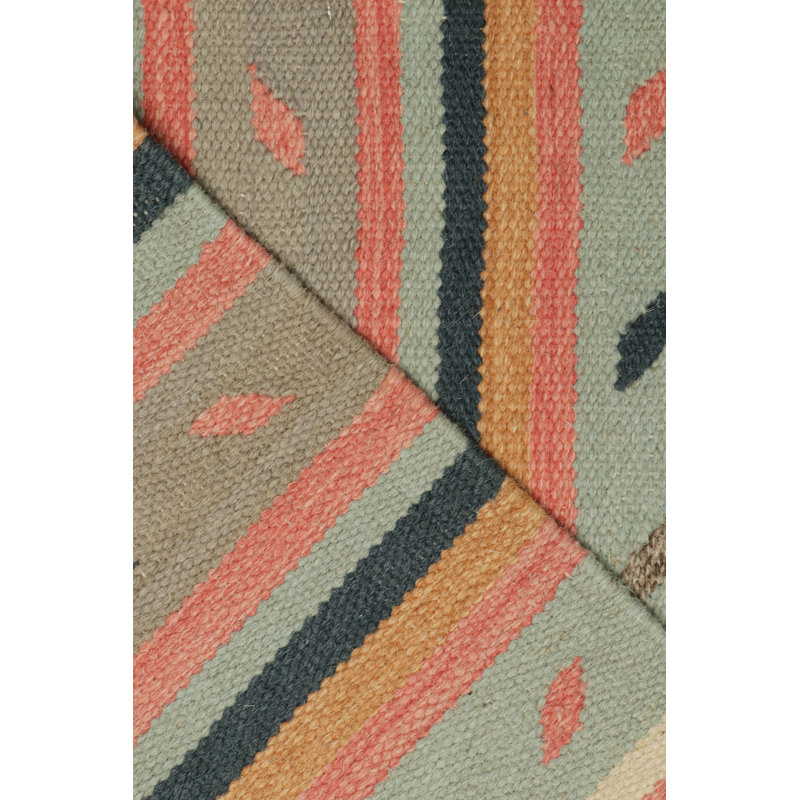 Hand Knotted Wool Area Rug in Red