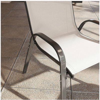 Ensemble de 4 chaises d'extérieur empilables