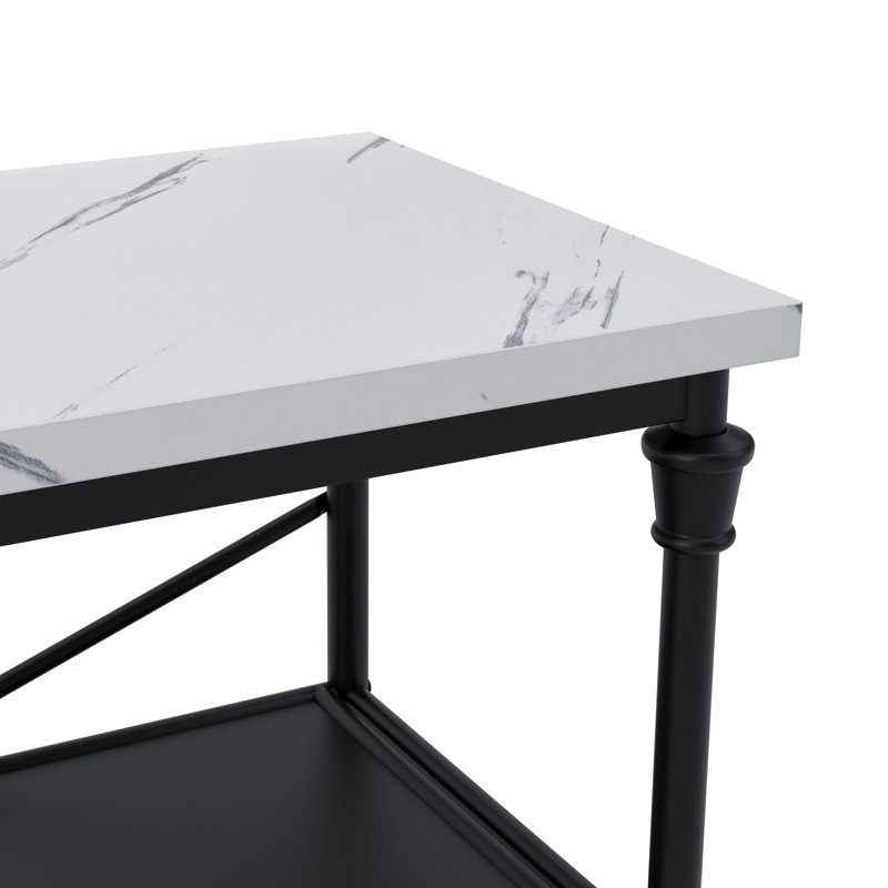 Ahnia Marble Effect Console Table
