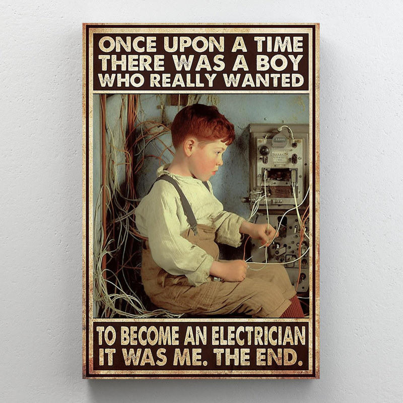 "Esterine To Becher Electrician", impression sur toile, H 36 po x l 24 po x P 1,25 po