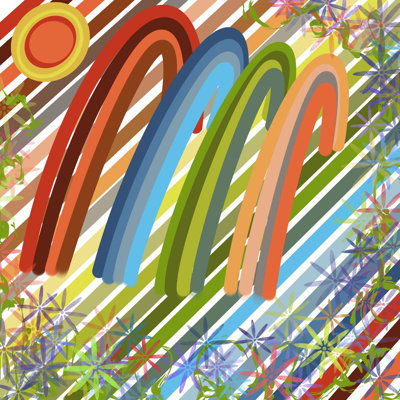 Hey Love Times Unframed Canvas Wall Art 30x30" by Catherine Newman