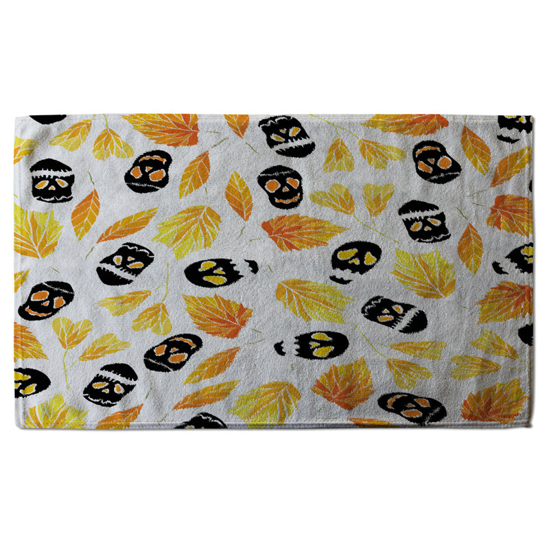 Cotton Floral Waffle Tea Towel Kitchen Towel