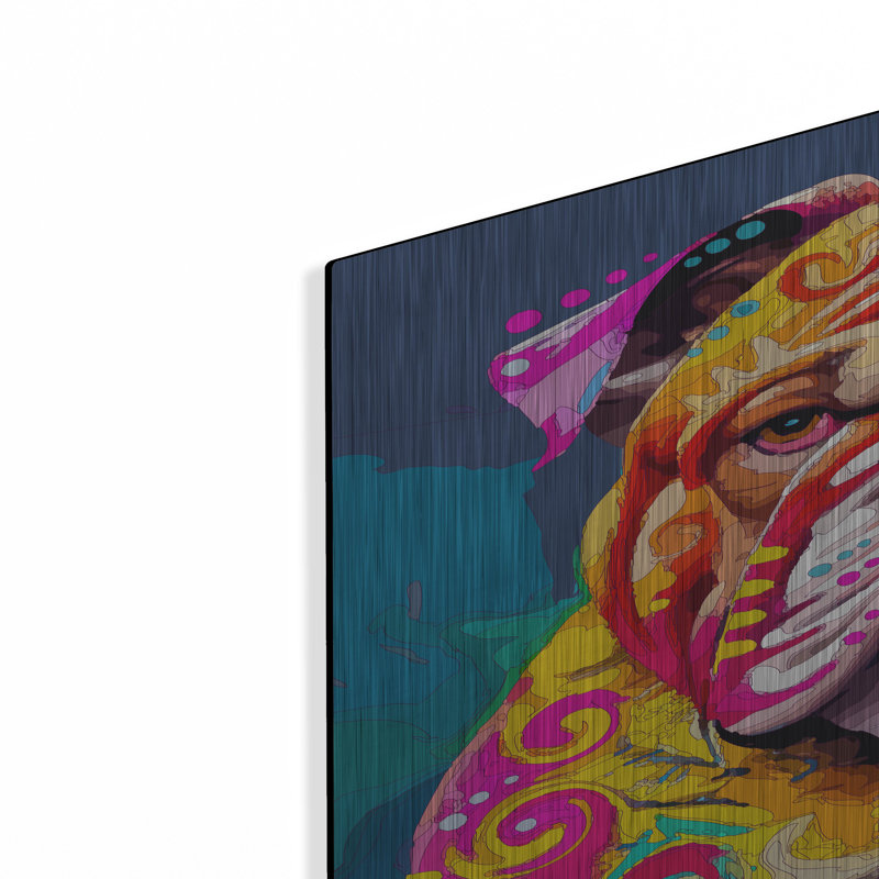 «The Unhumorable Bulldog» par Dean Russo, H 36 po x l 24 po
