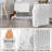 600-Watt Electric Oil-Filled Radiator Space Heater In White