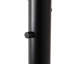 Lampe sur pied à arc 3 lumières Lodi - noir mat, noyer, feuille d'or, base en marbre, gradateur