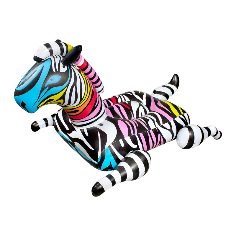Poolmaster Zany Zebra Jumbo Piscine Float Rider, Zebra