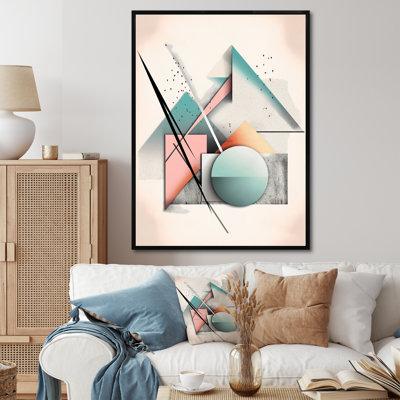 " Mid Century Pastel Mountains III "