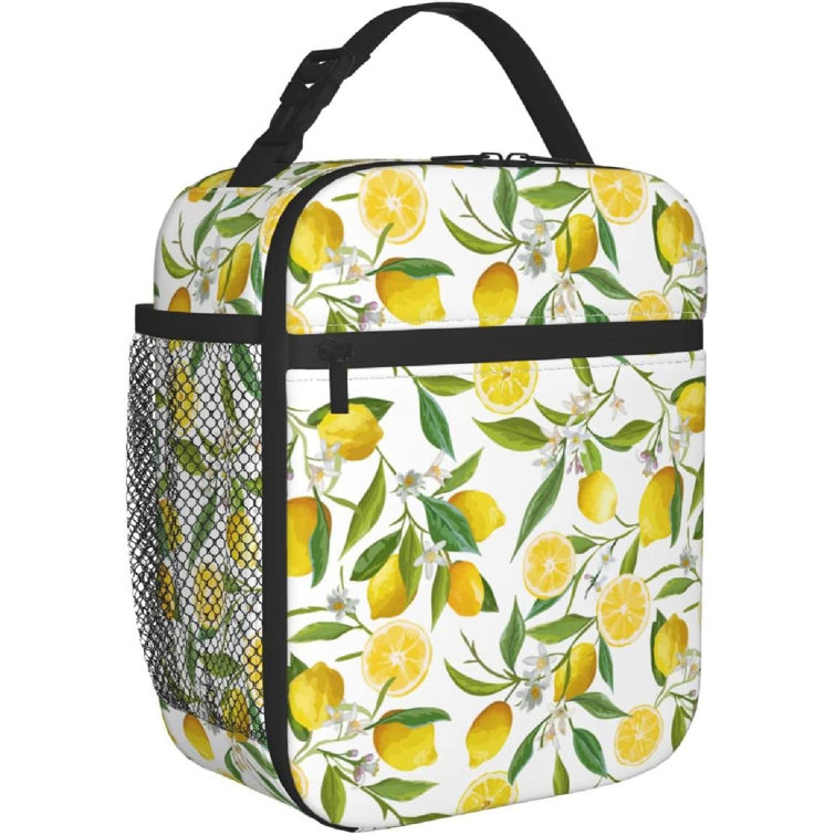 Lemon pattern waterproof Oxford thermal insulation bag: make your