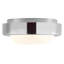 Pebble 8-in Silver dimmable LED Flush Mount-1996249238